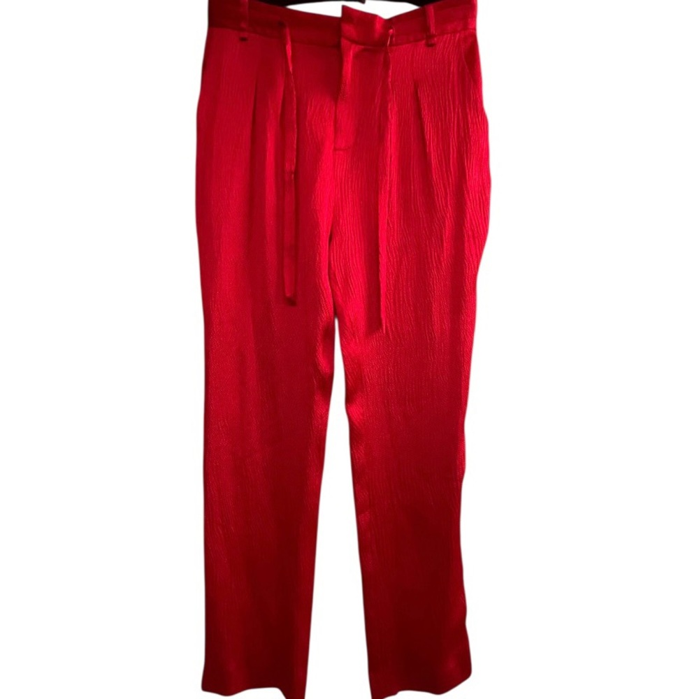Roland Mouret Pleated Silk Pants 8